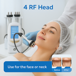Uses radio frequency to heat tissue, tighten skin, and boost collagen.